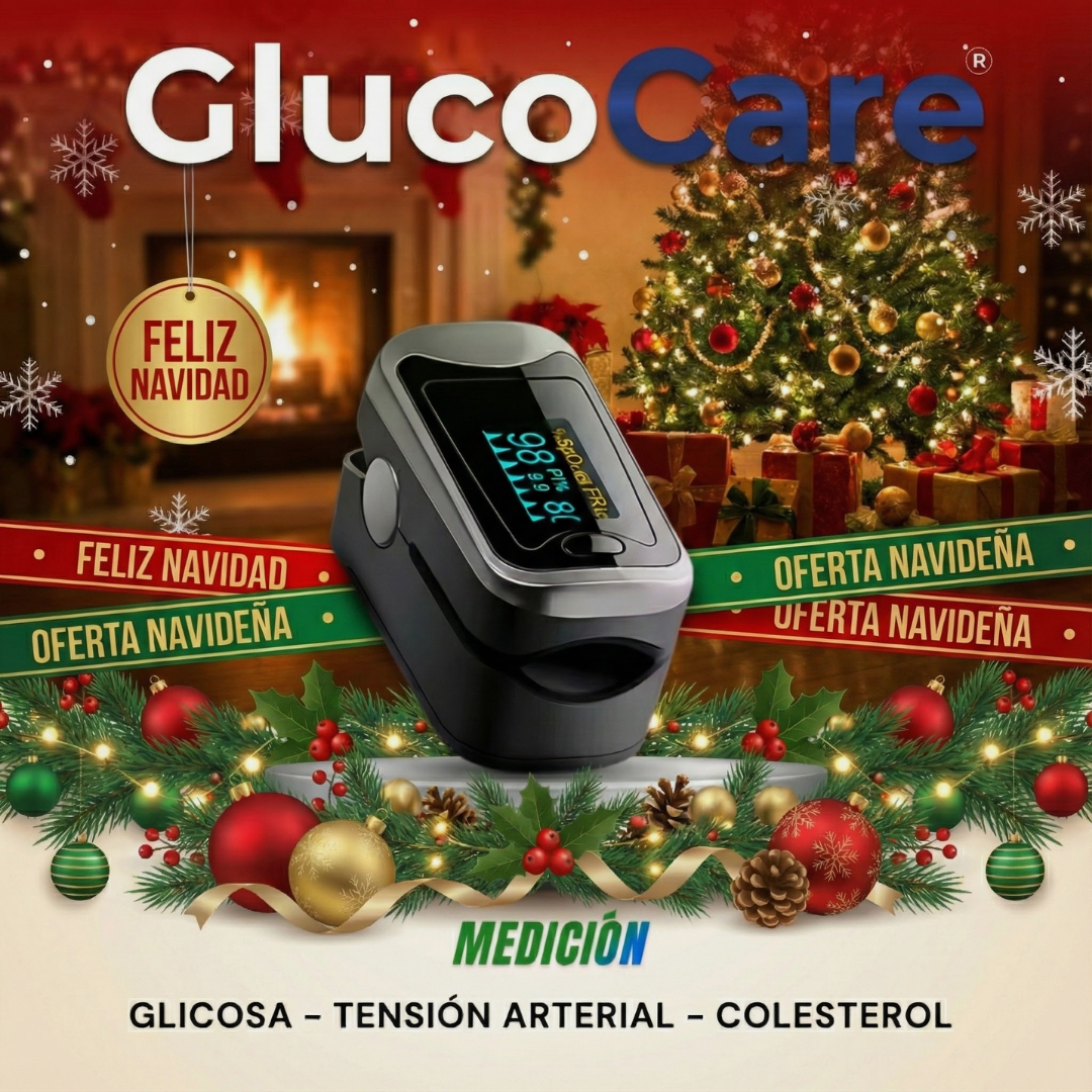 🎄 Oferta Especial de Navidad GlucoCare – El dispositivo 3 en 1 que te ayuda a monitorear tu bienestar sin dolor