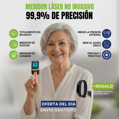 🎄 Oferta Especial de Navidad GlucoCare – El dispositivo 3 en 1 que te ayuda a monitorear tu bienestar sin dolor